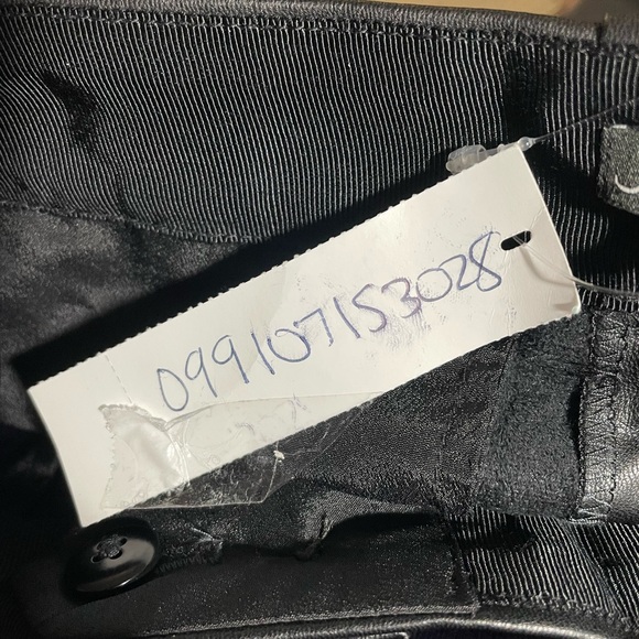 J Crew Long Pencil Skirt PU Faux Leather Pockets Front Slit Front Zip Sz 2 NWT - Picture 4 of 6